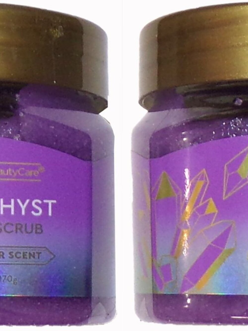 Global Beauty Care Body Scrub - Amethyst Lavender Scent 6 oz / 170 g (Set of 2)